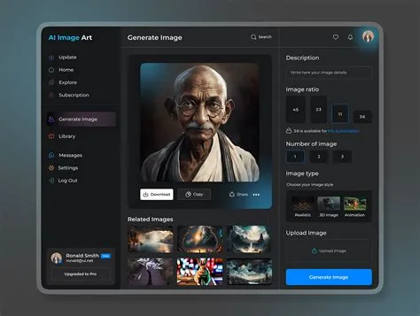 AI Art Generator Web App UI Concept :: Behance
