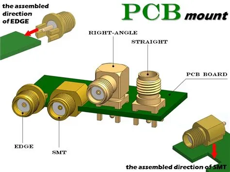 Rf Sma ปลั๊กตัวเมียมุมขวาไปยังตัวเชื่อมต่อการติดตั้งขอบ Pcb ราคาโรงงาน ...