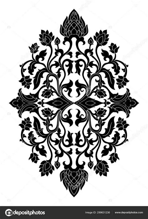Ornate Black and White Pattern