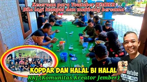 KOPDAR dan HALAL BI HALAL KKJ || Keseruan para Youtuber Jember bila ...