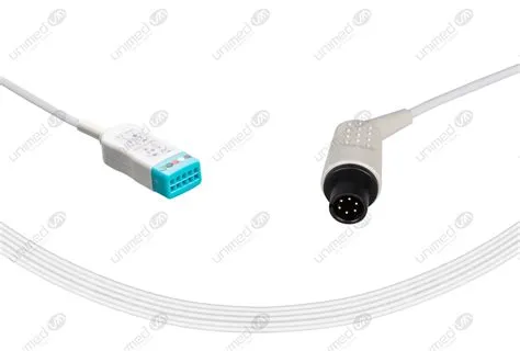 AAMI 6Pin Compatible ECG Trunk Cables 5 Leads,Datascope 5-pin – Unimed ...