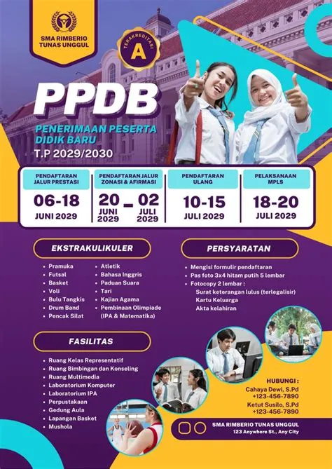Gratis desain contoh ppdb - Canva