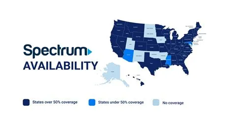 Spectrum Coverage By States, Zip Code, and Availability Map