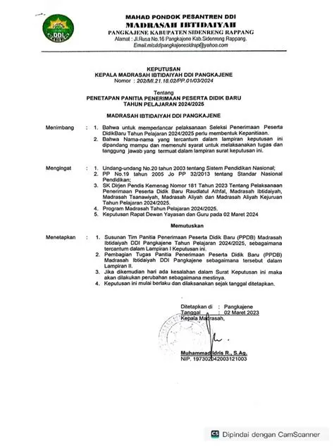 SK PPDB Mis Ddi | PDF