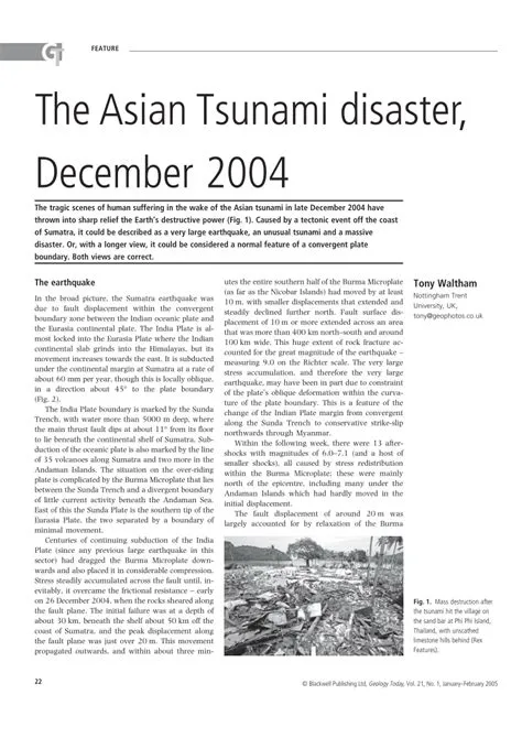 Asian Tsunami Articles