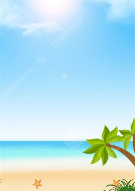 Beach Borders For Word Documents