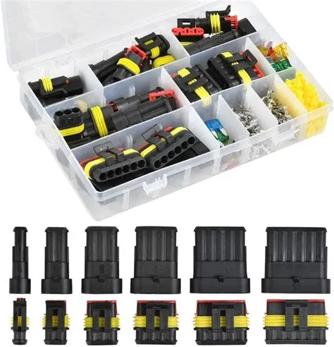 VEUWOLM 240 Pezzi Connettori Elettrici Impermeabili, 1/2/3/4/5/6 Pin ...