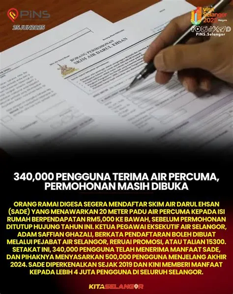 PINS - “Mana-mana yang rasa boleh mohon, boleh datang ke Air Selangor ...