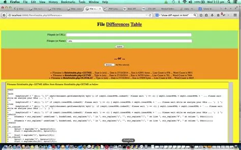 PHP/HTML/Javascript File Differences File Browsing Tutorial | Robert ...