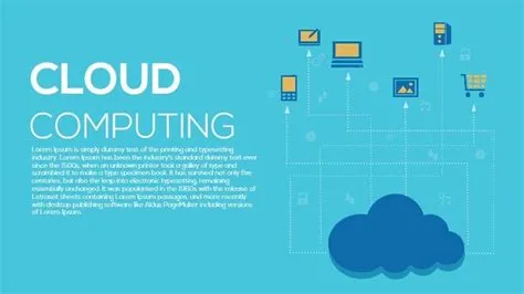 Metaphor Cloud Computing PowerPoint Template & Keynote Slide
