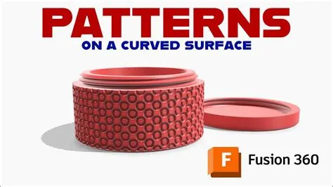 Fusion 360: Pattern on a Curved Surface - YouTube