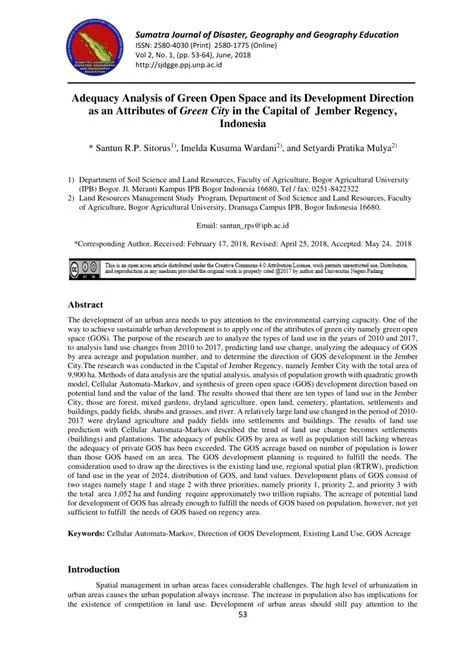 (PDF) Adequacy Analysis of Green Open Space and its Development ...