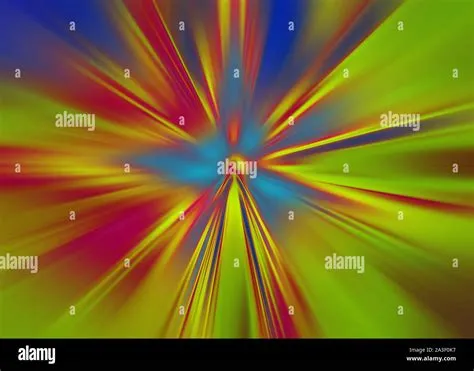 Lime magenta and blue radial motion background, zooming effect Stock ...