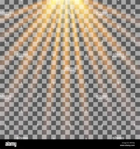 Sunlight Rays Vector Sun Rays On Transparent Background Stock Vector