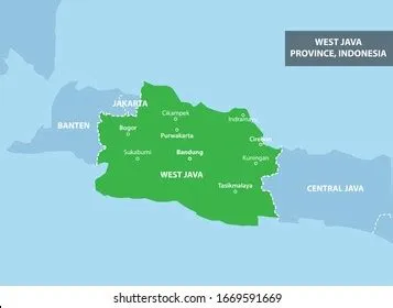 Vektor Stok Central Java Province Map Indonesia Country (Tanpa Royalti ...