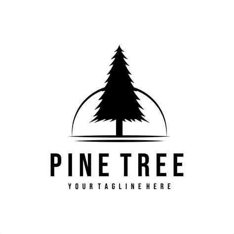 pine tree logo vector illustration design | Tree logo design, Tree ...