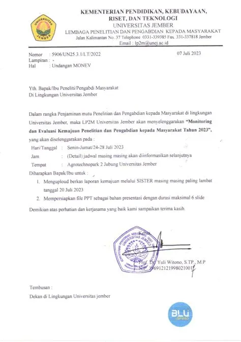 Monitoring dan Evaluasi Kemajuan Penelitian dan Pengabdian kepada ...