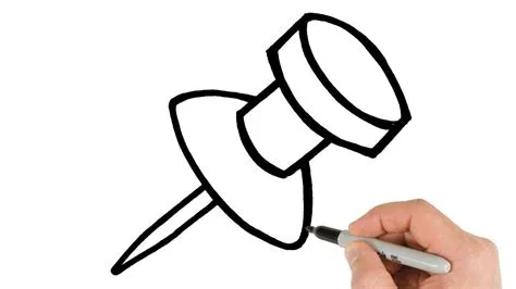 How to Draw a Pin | Easy Drawing Stuff Tutorial - YouTube