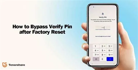 Bypass Verify Pin After Factory Reset for Samsung/Motorola/Android