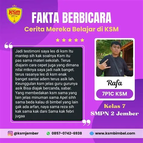 Bimbingan - 📝 CERITA MEREKA BELAJAR DI KSM NILAI MATEMATIKA NAIK BANGET ...