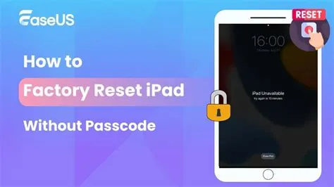 How to Factory Reset iPad Without Passcode - 3 Ways - YouTube