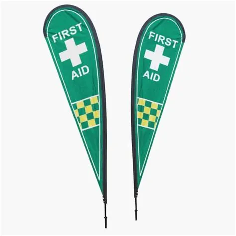 5 Pack of Race Event Teardrop Flags - START, FINISH, EVENT REGISTRATION ...