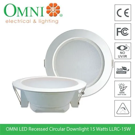 OMNI LED Recessed Circular Downlight 15 Watts Daylight / Cool White ...