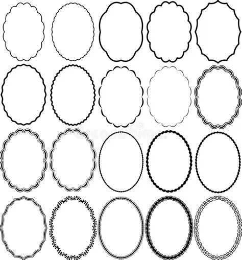 Silhouette Oval Frames Stock Illustrations – 1,060 Silhouette Oval ...