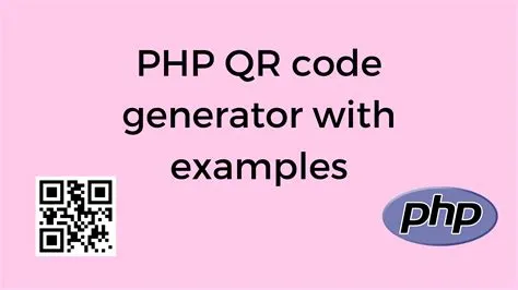 PHP QR code generator with examples