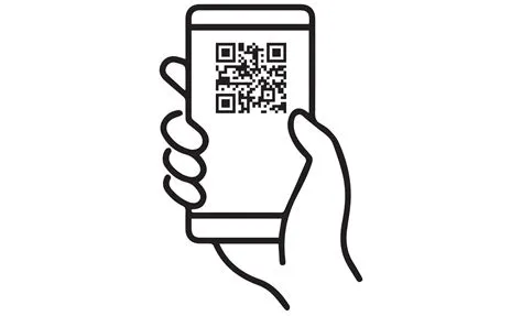 QR code scanning icon in smartphone on transparent background 19786999 PNG