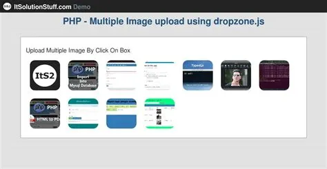 Multiple File Upload using Dropzone JS in PHP Example - ItSolutionstuff.com