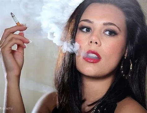 on Beautiful ladies smoking