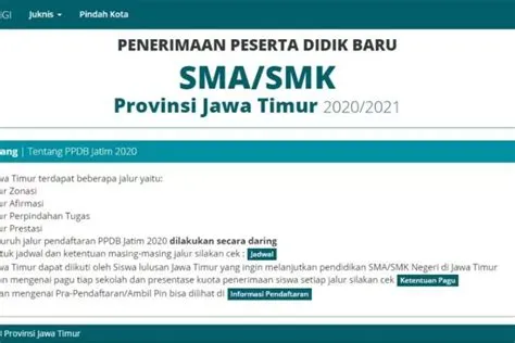 Informasi Terbaru PPDB Jatim 2023: Pengambilan PIN, Verifikasi Data ...