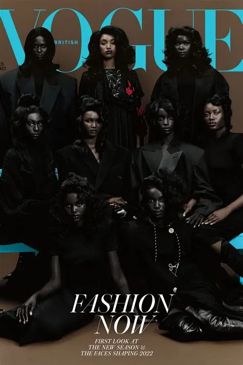 British Vogue cover featuring an all-African troupe of models earns ...