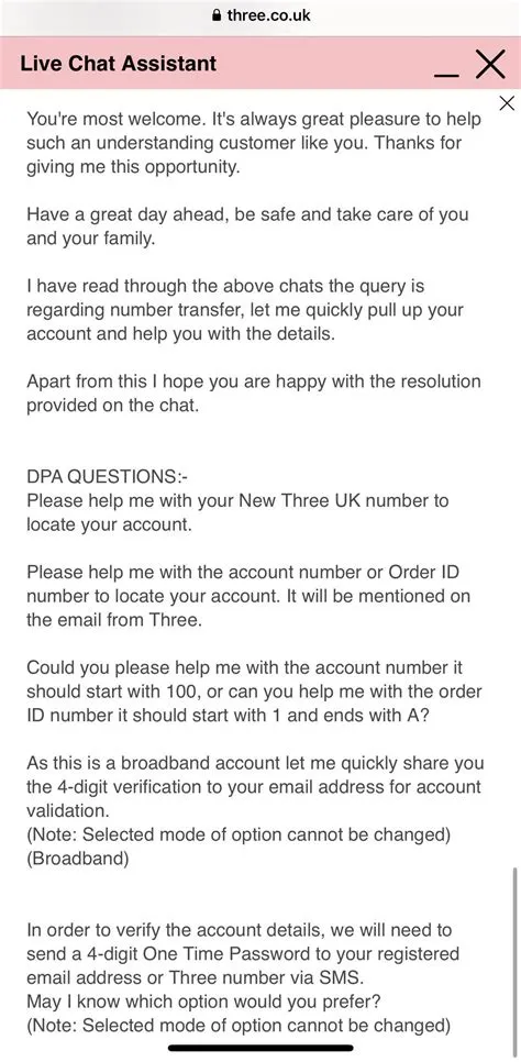 For when you think Three mobile UK are being genuine on the live chat ...