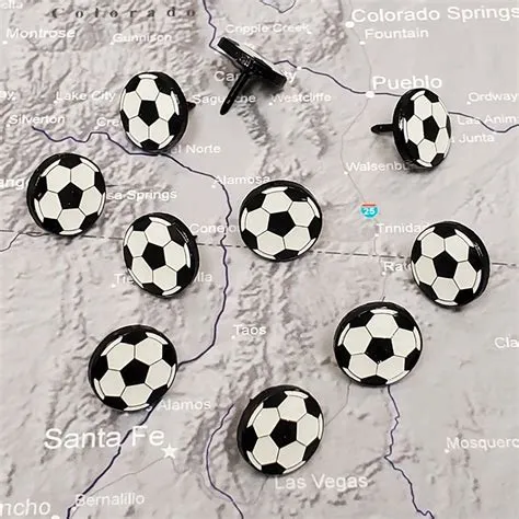Soccer Balls Novelty Pins Custom Soccer Ball Pins Thumb Tacks Bulletin ...