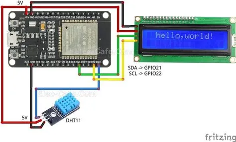 ESP32 DHT11 LCD Display Wiring Diagram | ELEC-CAFE.COM