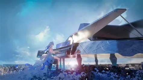 3142b | The Shorekeeper, Piano, Wuthering Waves, 4K Wallpaper iPhone Phone