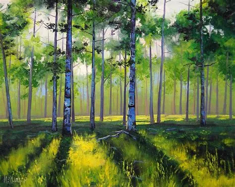 Hipster – Forest – Graham Gercken – Landscape – Painting – Greenery ...