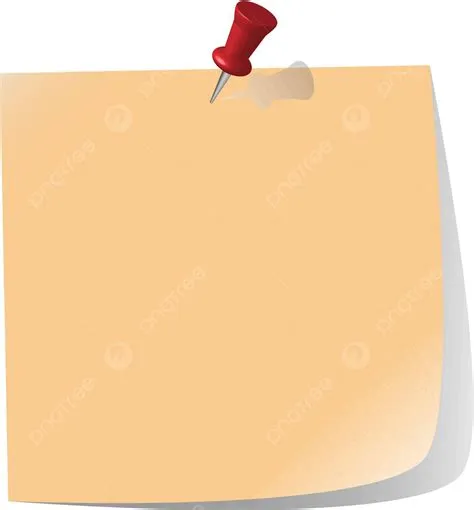 Vector Pinned Note Paper Pin Icons Reminder Vector, Pin, Icons ...