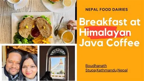 Breakfast at Himalayan Java Coffee Cafe I December 2021 l Boudhanath ...