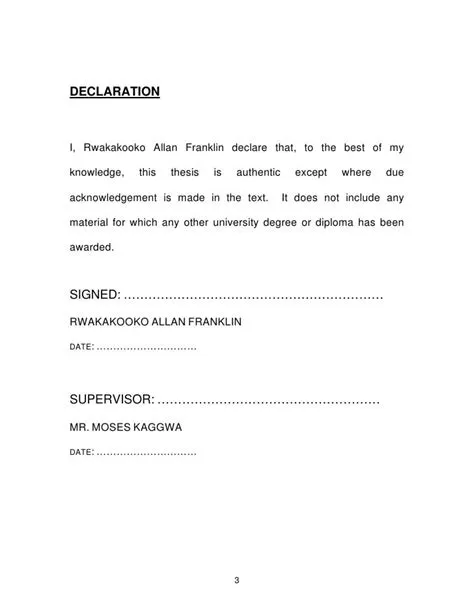 What Is A Declaration Paper at Eldon Berthold blog