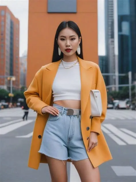 Young Asian Instagram Model in Chic Urban Streetwear | Pincel