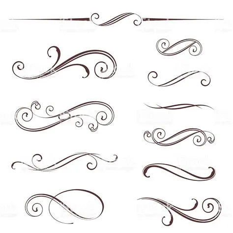 Vectorized Scroll Design. Elements grouped for easy editing Saved in ...