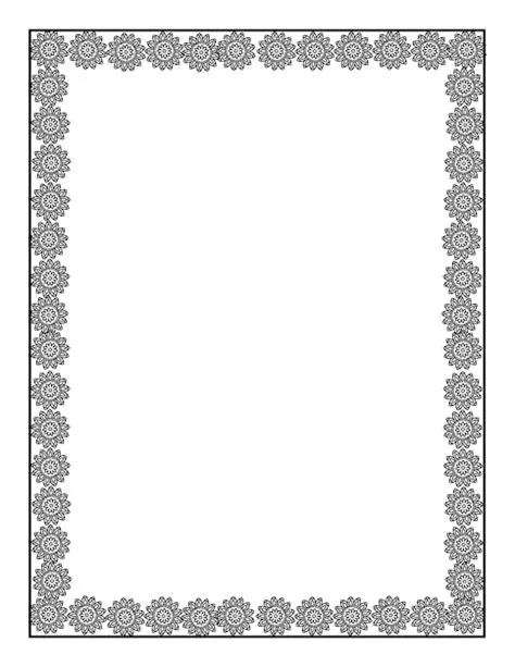 Premium Vector | Set of simple frames vector illustration page border ...