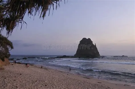 Dramatic Sunset at Papuma Beach in Jember, East Java, Indonesia. Stock ...