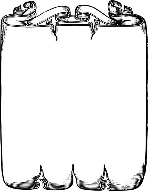 Simple Scroll Outline Border