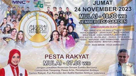 Suasana menjelang acara ANUGERAH DANGDUT INDONESIA 2023 MNCTV di jember ...