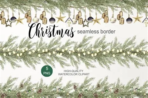 Christmas Tree Border Clipart