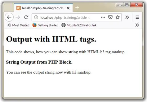 PHP Basics and Code Example Syntax of It Embed in HTML